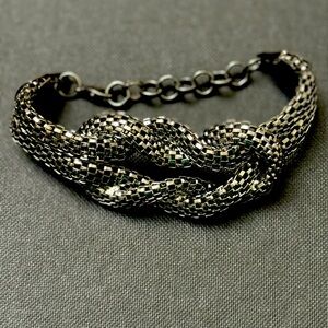 Chunky slate tone bracelet